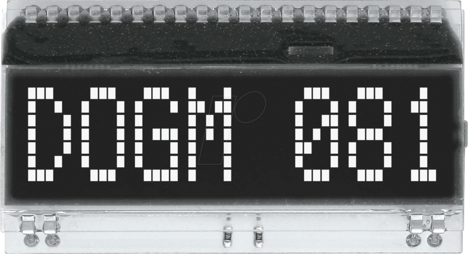 EA DOGM081S-A - LCD-Textmodul, 48,3 x 12 mm, schwarz