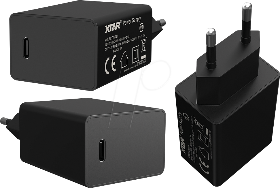 XTAR PD 20W - USB-Ladegerät,20 W, 12 V, 3 A, 1x USB-C PD