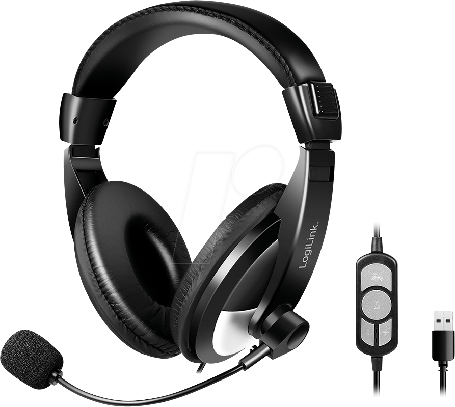 LOGILINK HS0019A - Headset, USB, Stereo, mit Steuerung, USB-A