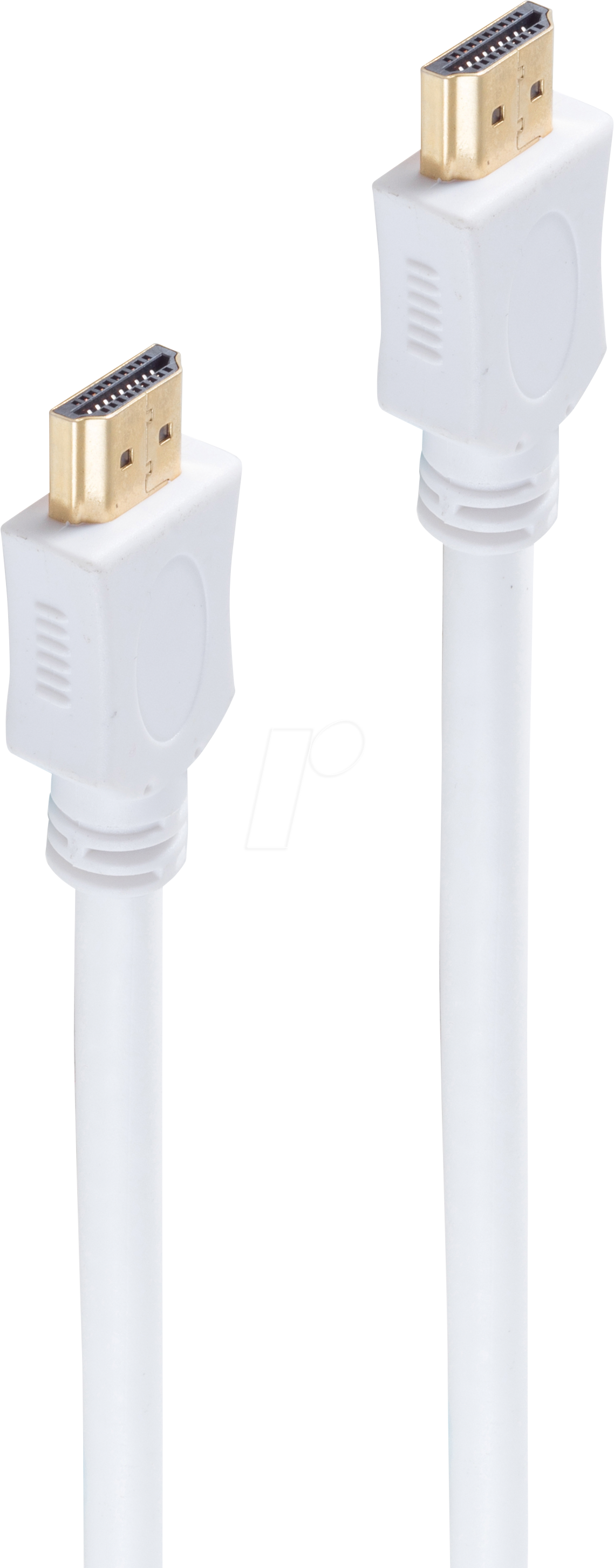 SHVP BS77473-W - HDMI-A Stecker < HDMI-A Stecker HEAC vergoldet weiß 3 m