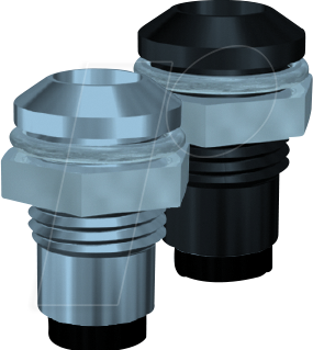 EBF A-5 - Einbaufassung für 5 mm LEDs, Aussenreflektor, chrom