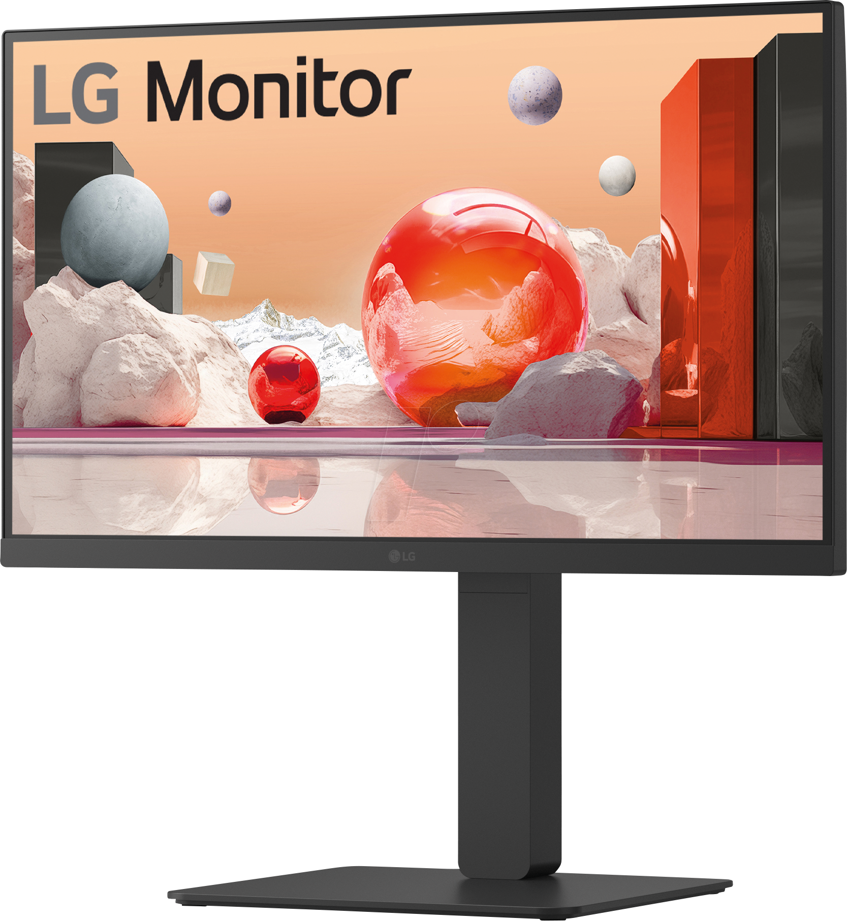LG 24BA750-B - 60cm Monitor, 1080p, USB-C, LAN, Lautsprecher, Pivot