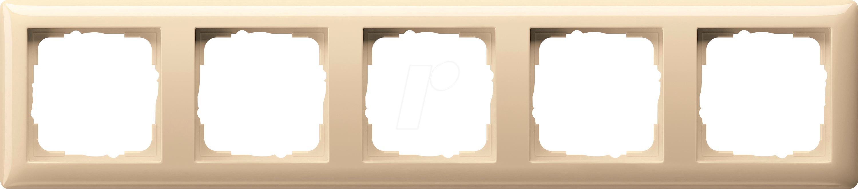 GIRA55 RA5 CWG - Rahmen Cremeweiß glänzend, 5-fach