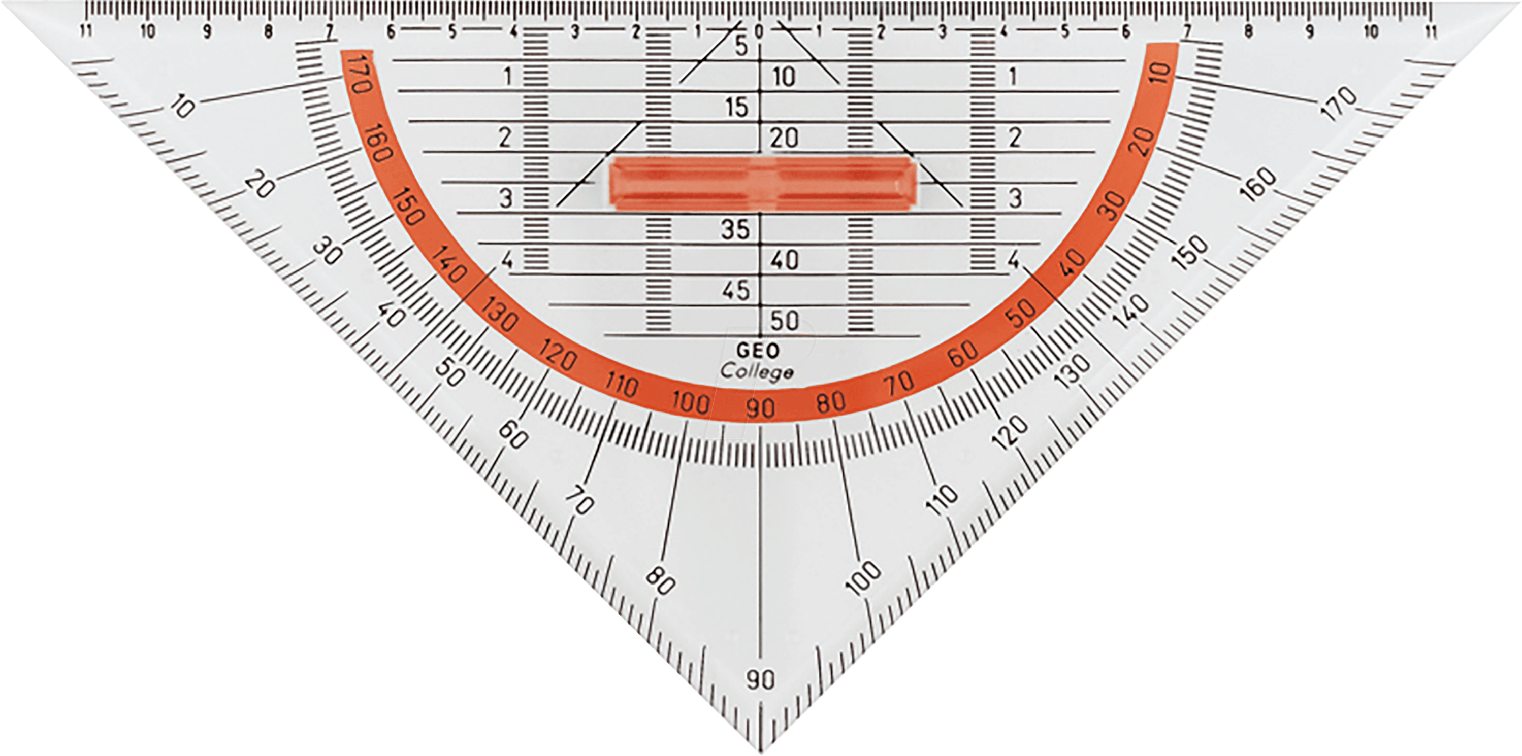 AR 23008 - Geometriedreieck, Hypotenuse-Länge 250 mm, College