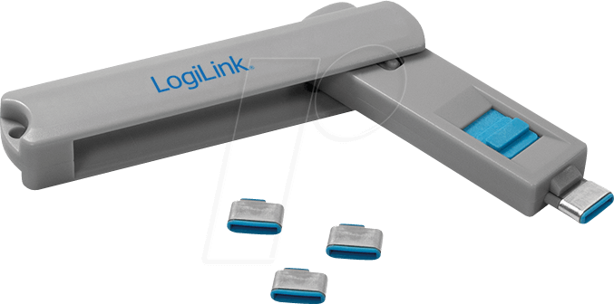 LOGILINK AU0052 - USB-C-Port Schloss (1x Schlüssel, 4x Schlösser)