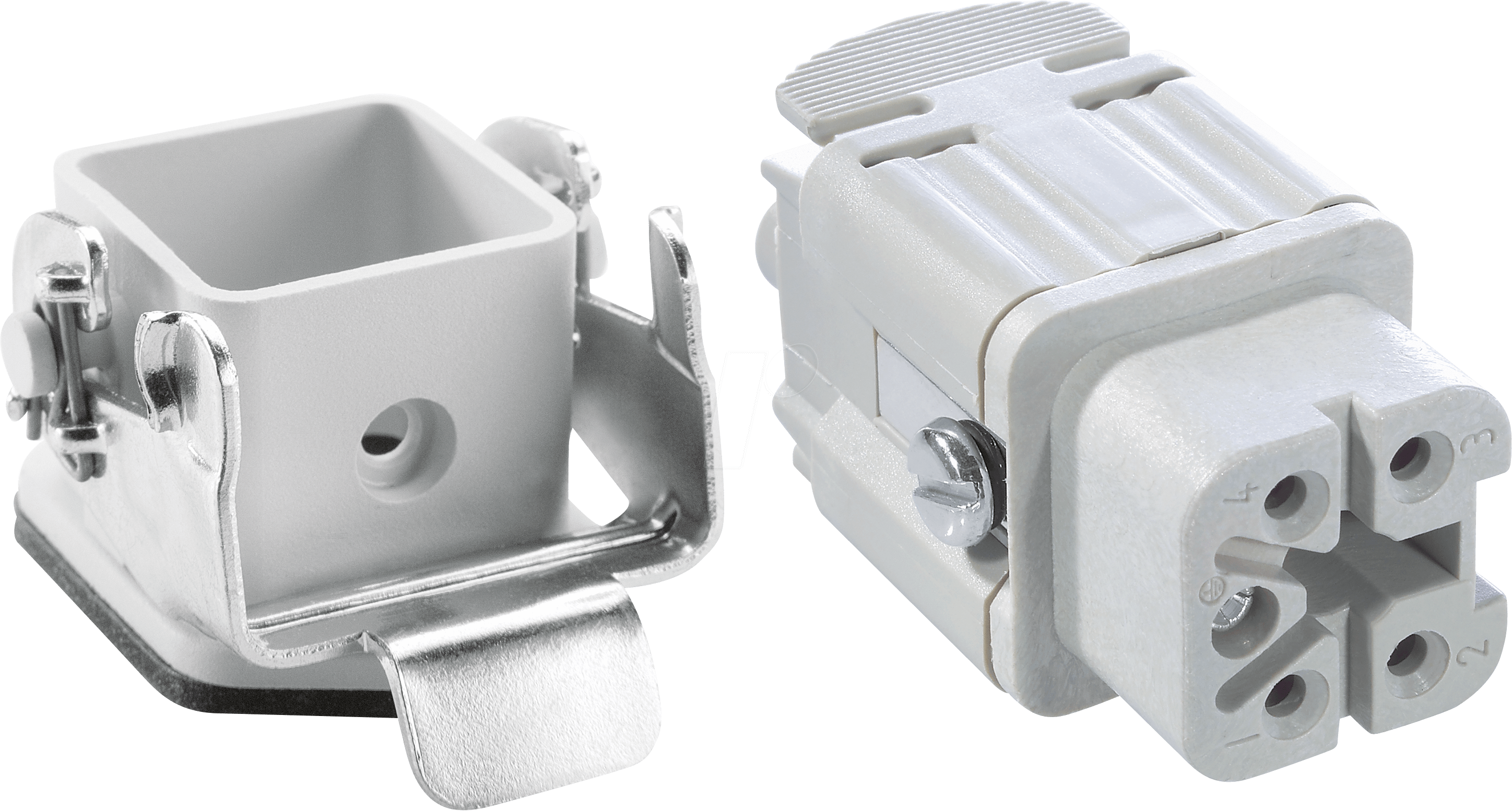 HA 4 B AG - EPIC® H-A 4 - 4+PE - Buchse, AG, grau