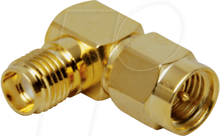 BKL 0409059 - SMA-Stecker auf SMA-Kupplung, gewinkelt
