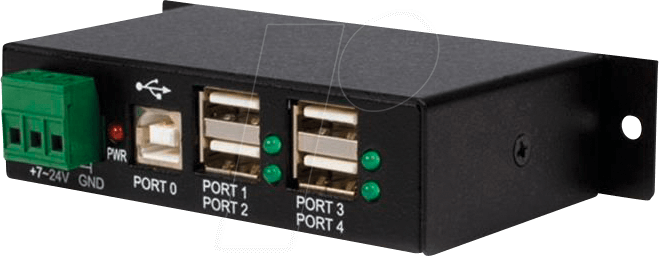 ST 4200USBM - USB 2.0 4 Port Hub, industriell, montierbar
