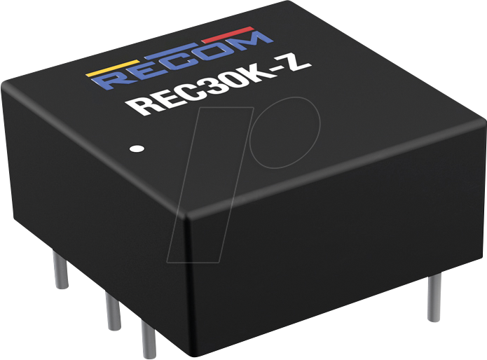 REC30K-2412DZ - DC/DC-Wandler REC30K, 9-36 Vin, +/- 12 Vout, +/- 1250 mA