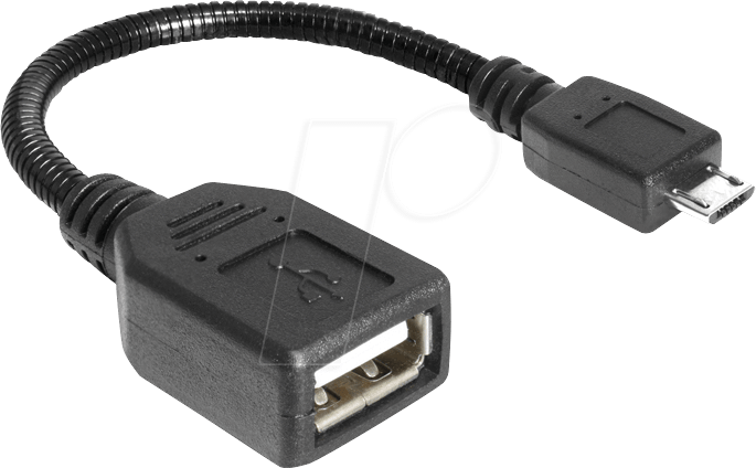 DELOCK 83293 - USB 2.0 Kabel, micro B Stecker auf A-Buchse 0,18 m