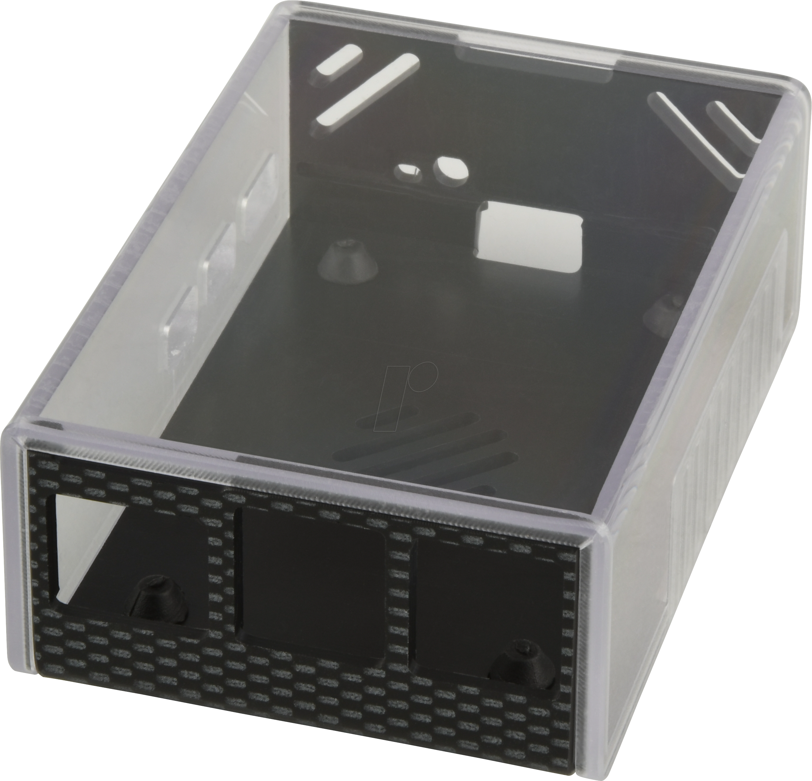 RPI5 CASE CARBON - Gehäuse für Raspberry Pi 5, carbon/transparent