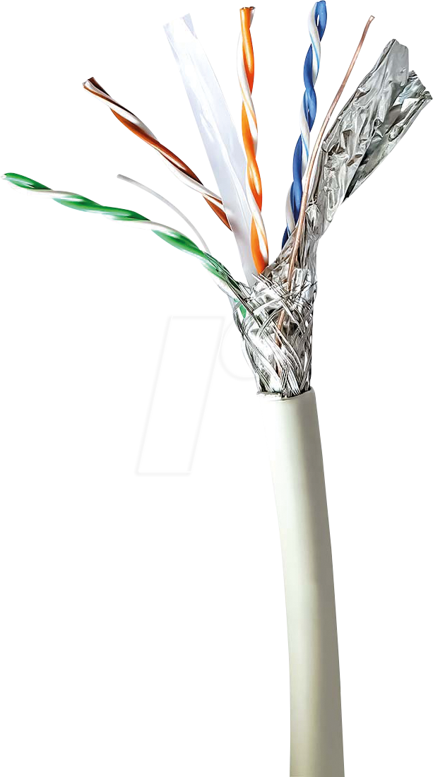 N CCBG8538GY100S - Cat.6a Netzwerkkabel, S/FTP, grau, 100 m