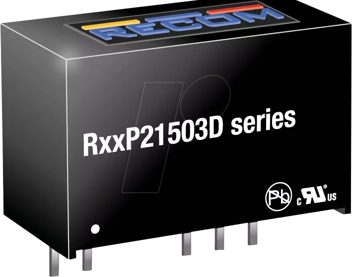 R24P21503D - DC/DC-Wandler R24, 24 Vin, Single, 15/-3 Vout, 66/-333 mA, SIP7