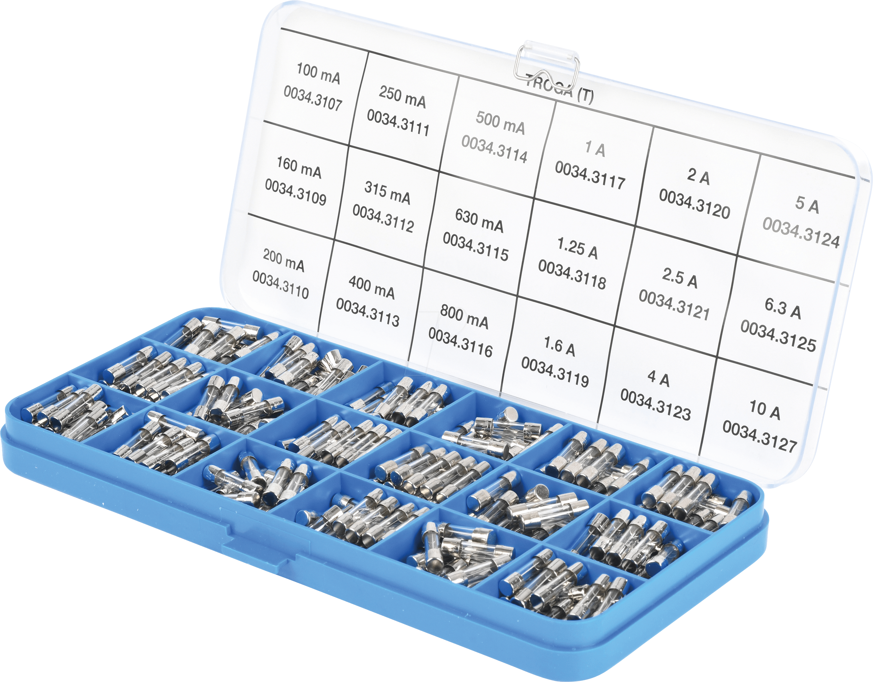 SCH 349852 - Feinsicherungs-Sortiment, 5 x 20 mm, träge, 360er-Pack