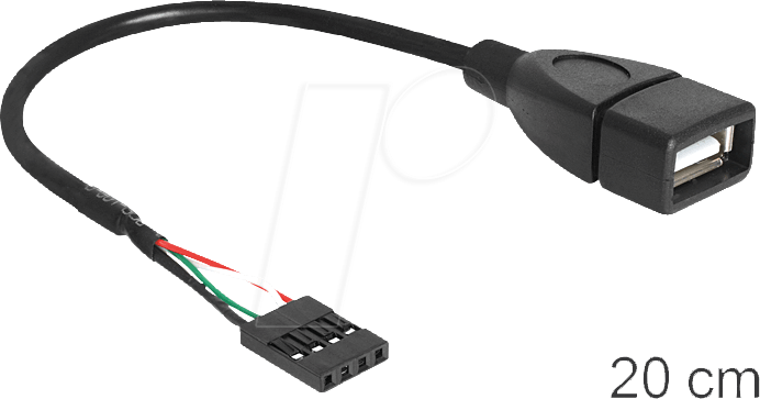 DELOCK 83291 - USB 2.0 Kabel, A Buchse auf Pinheader