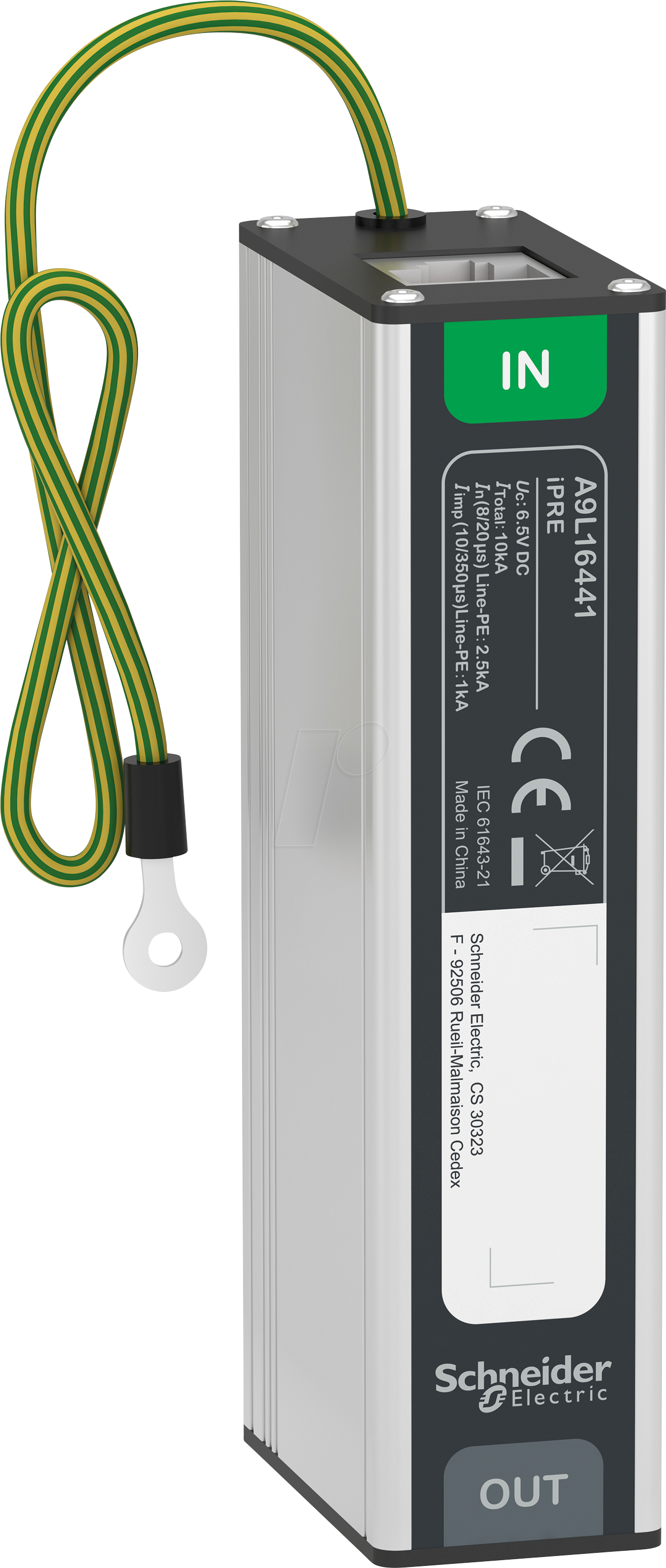 A9L16441 - Überspannungsabl. Typ 3, iPRE, Ethernet RJ45, Kat. 5 / 6
