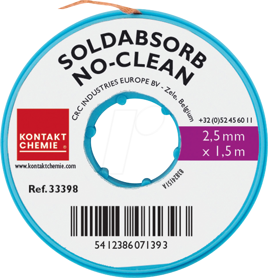 SOLDASORB 25 - Entlötlitze, Kupfer, 1,5 m x 2,5 mm