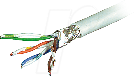 Thumbnail - 4X2 AWG26/7-100S - CAT-5e Patchkabel, SF/UTP, 100 m