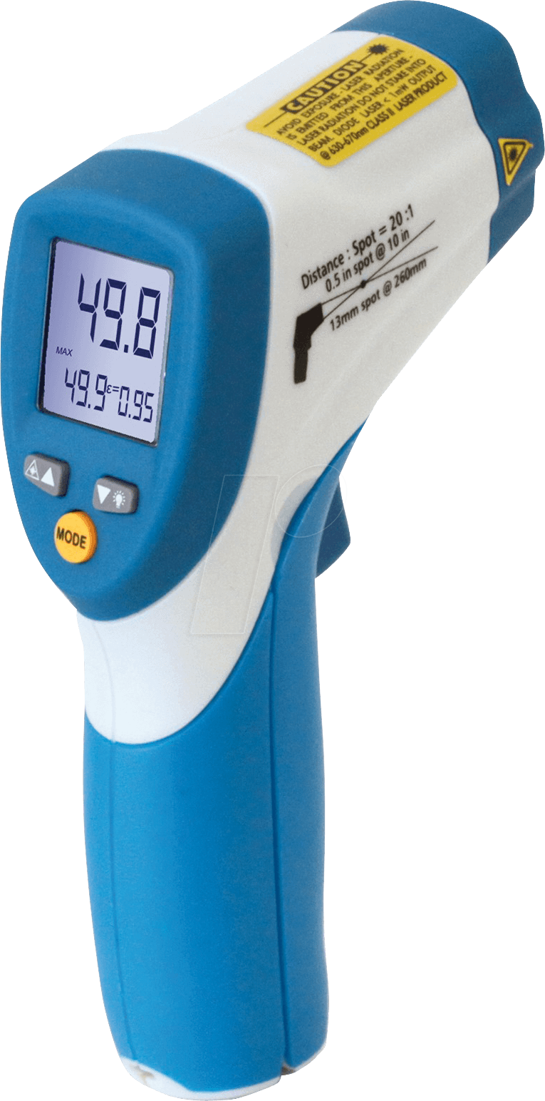PEAKTECH 4980 - Infrarot-Thermometer mit Dual-Laserpointer, -50 bis +800°C