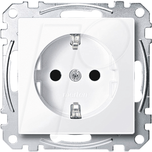 EL SM 23000325 - System M, Steckdose, CEE 7/3 - Typ F, aktivweiß, glänzend