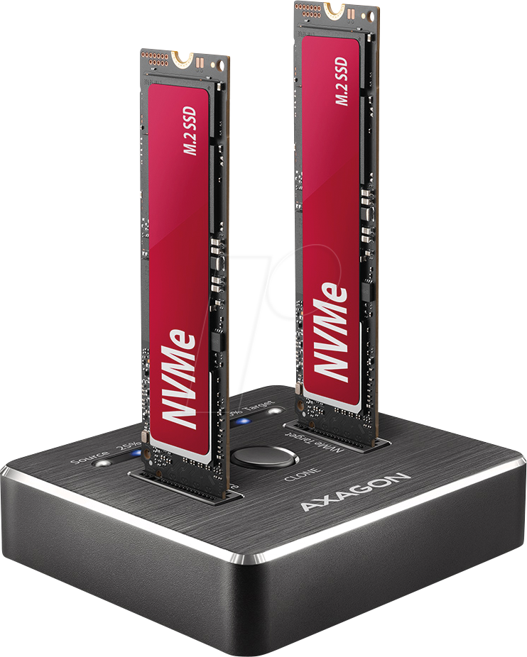 AXG ADSA-M2C - Copy/Dock Station 2x M.2 NVMe, USB 3.1