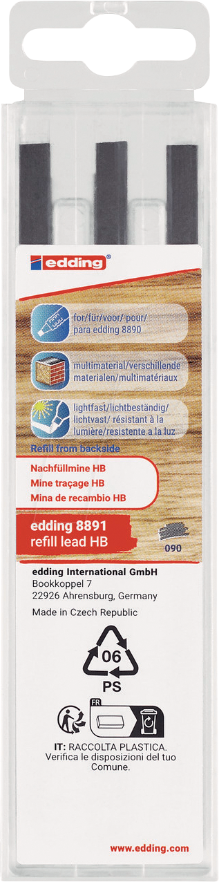 EDDING 8891 - Nachfüllminen, für edding 8890, HB, 6er-Set