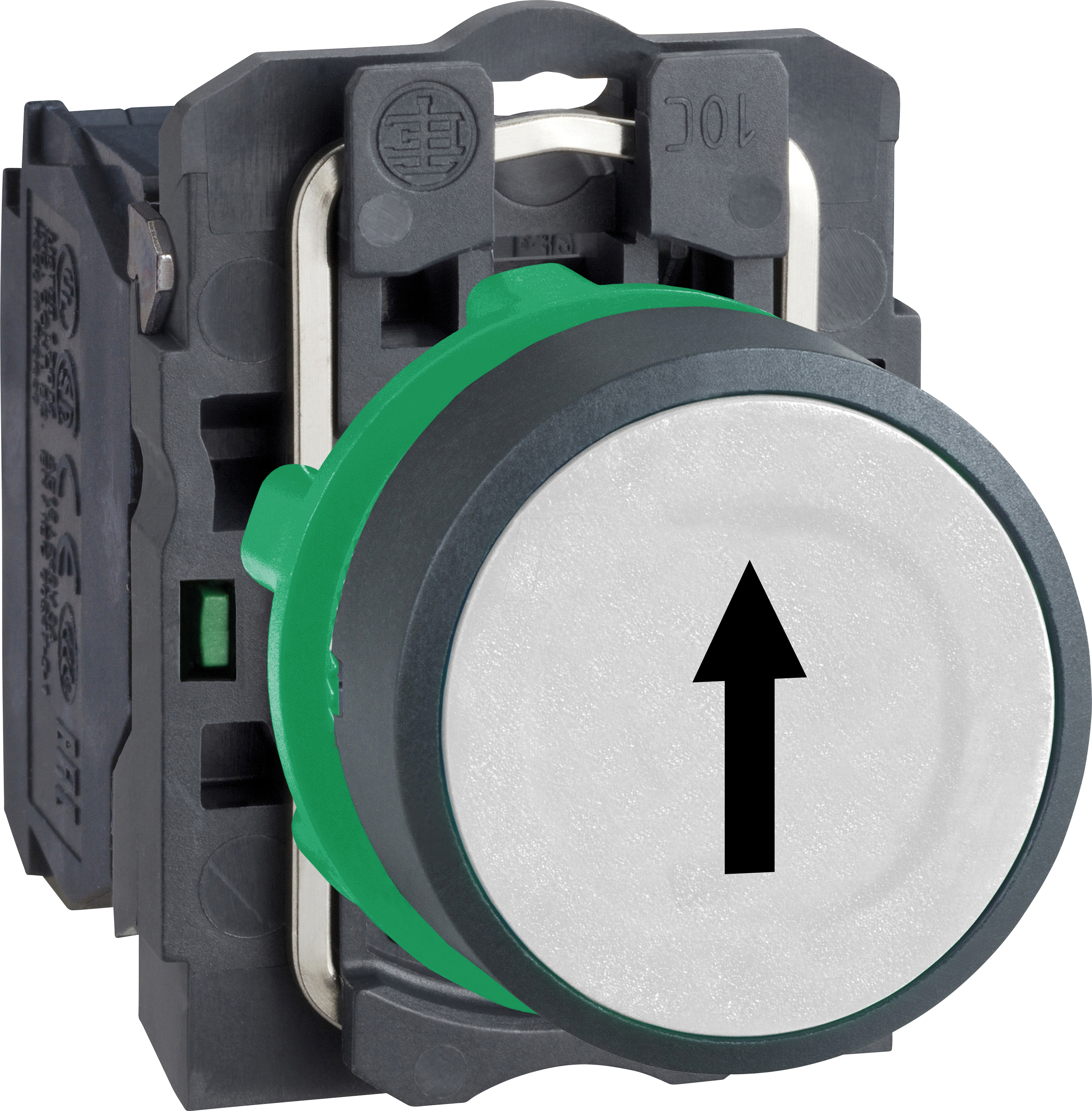 XB5AA3341 - Drucktaster, Harmony XB5, Kunststoff, weiß,  22mm, tastend, 1S