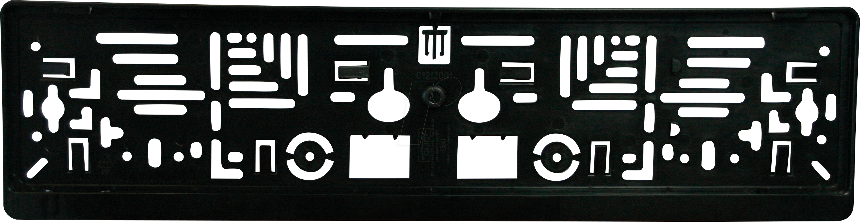 KFZ 012051 - KFZ - Kennzeichenhalter, schwarz