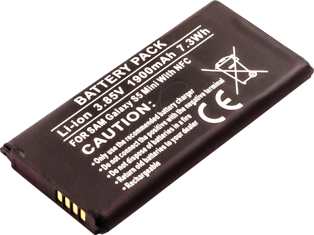 AKKU 13254 - Smartphone-Akku für Samsung-Geräte, Li-Ion, 1900 mAh, NFC