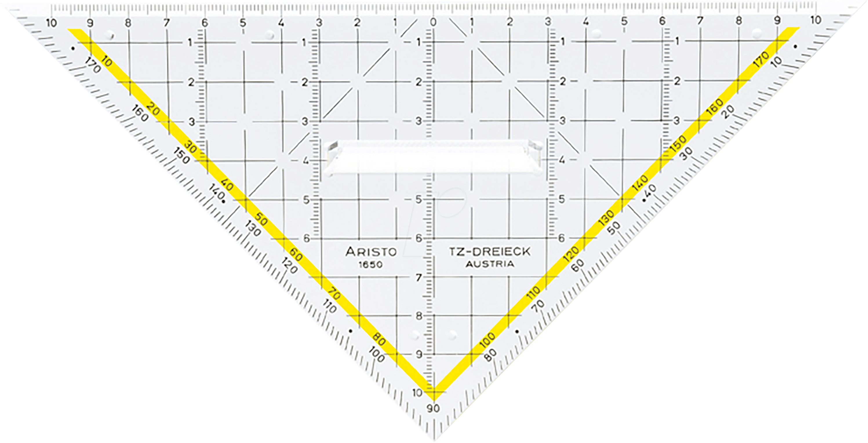 AR 1650/2 - TZ-Dreieck, Hypotenuse-Länge 225 mm, mit Griff