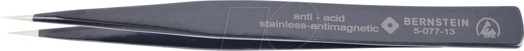 Thumbnail - BERN 5 077 13 - Universal-Pinzette, gerade, sehr spitz, 130 mm, ESD