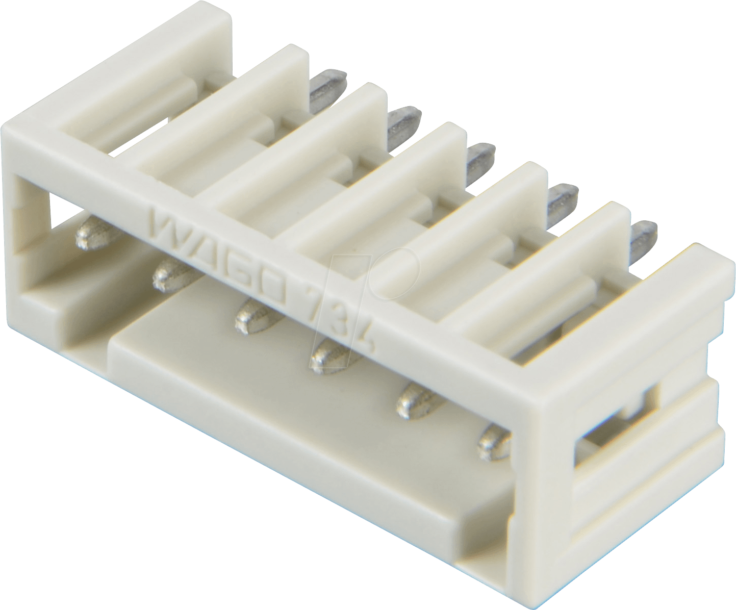 WAGO 734-136 - Print-Stiftleiste, Mini, RM 3,5, gerade, 6-polig