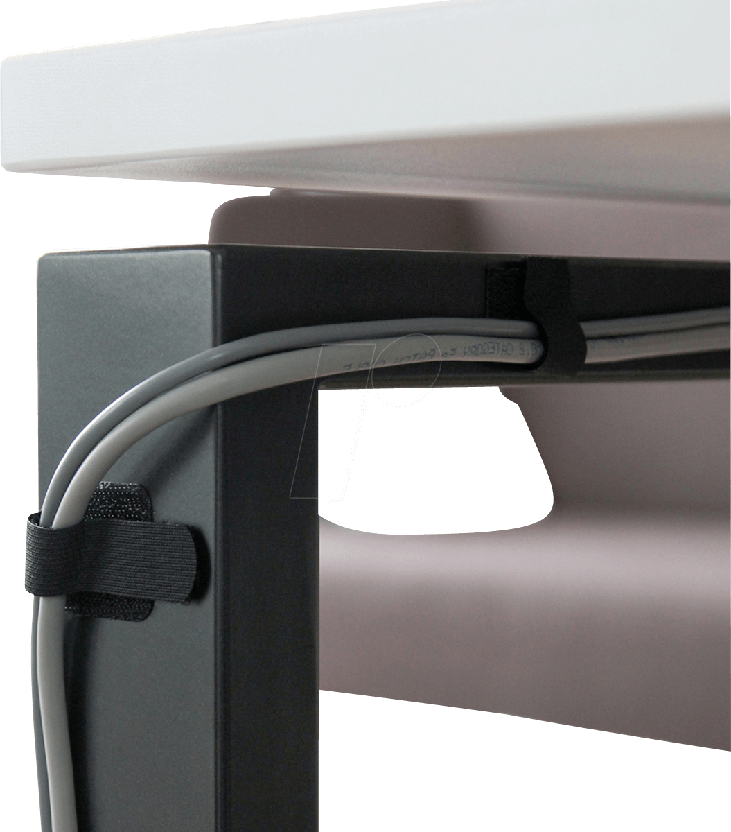 LTC 3110 - Klett-Kabelhalter, 10 Stk, schwarz