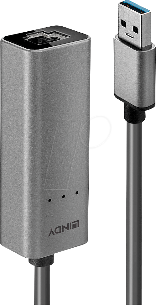 LINDY 43313 - Netzwerkkarte, USB 3.0, 2.5 Gigabit, 1x RJ45