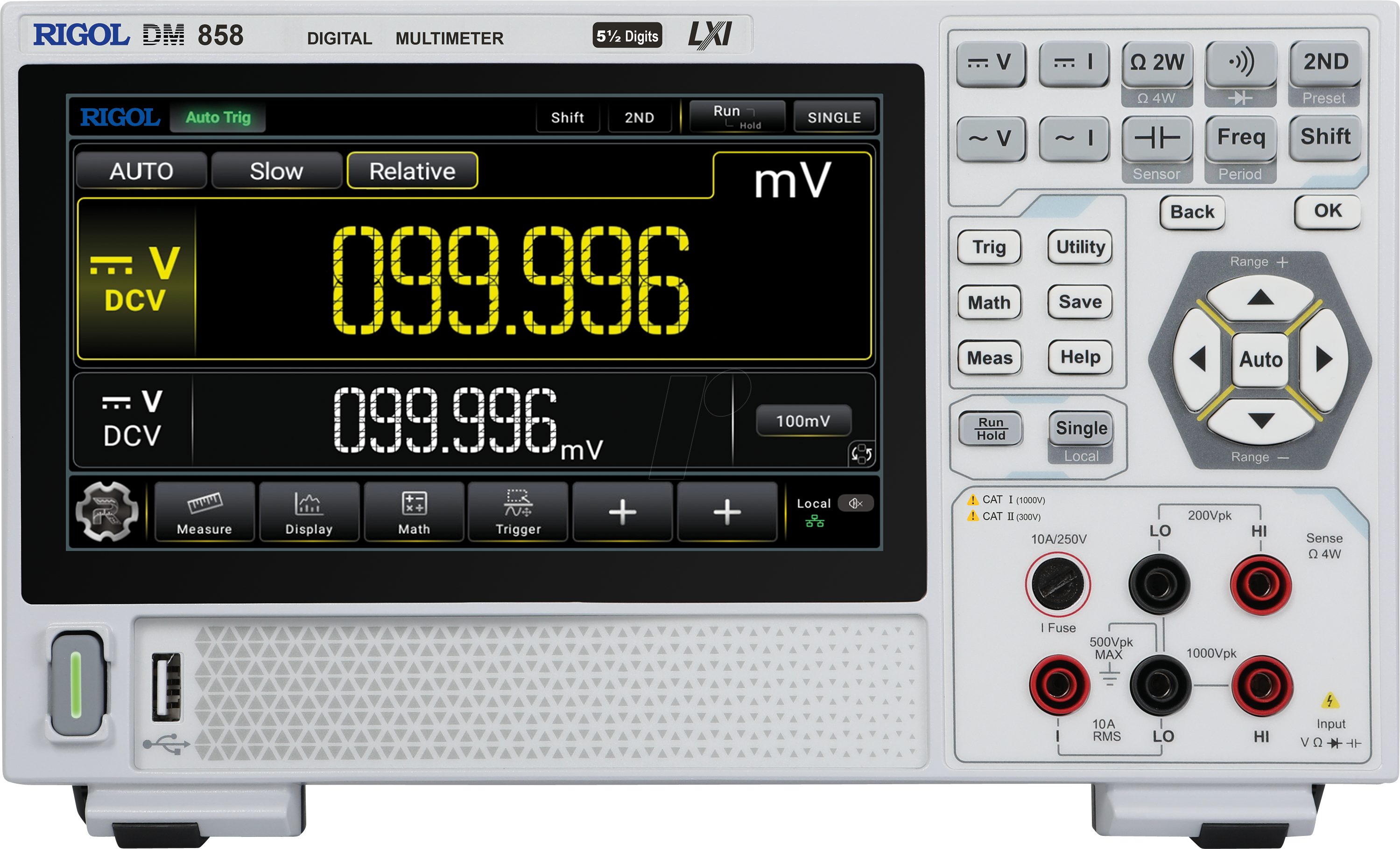 RIGOL DM858 - Tischmultimeter DM858, digital, 500000 Counts, TRMS, USB LAN