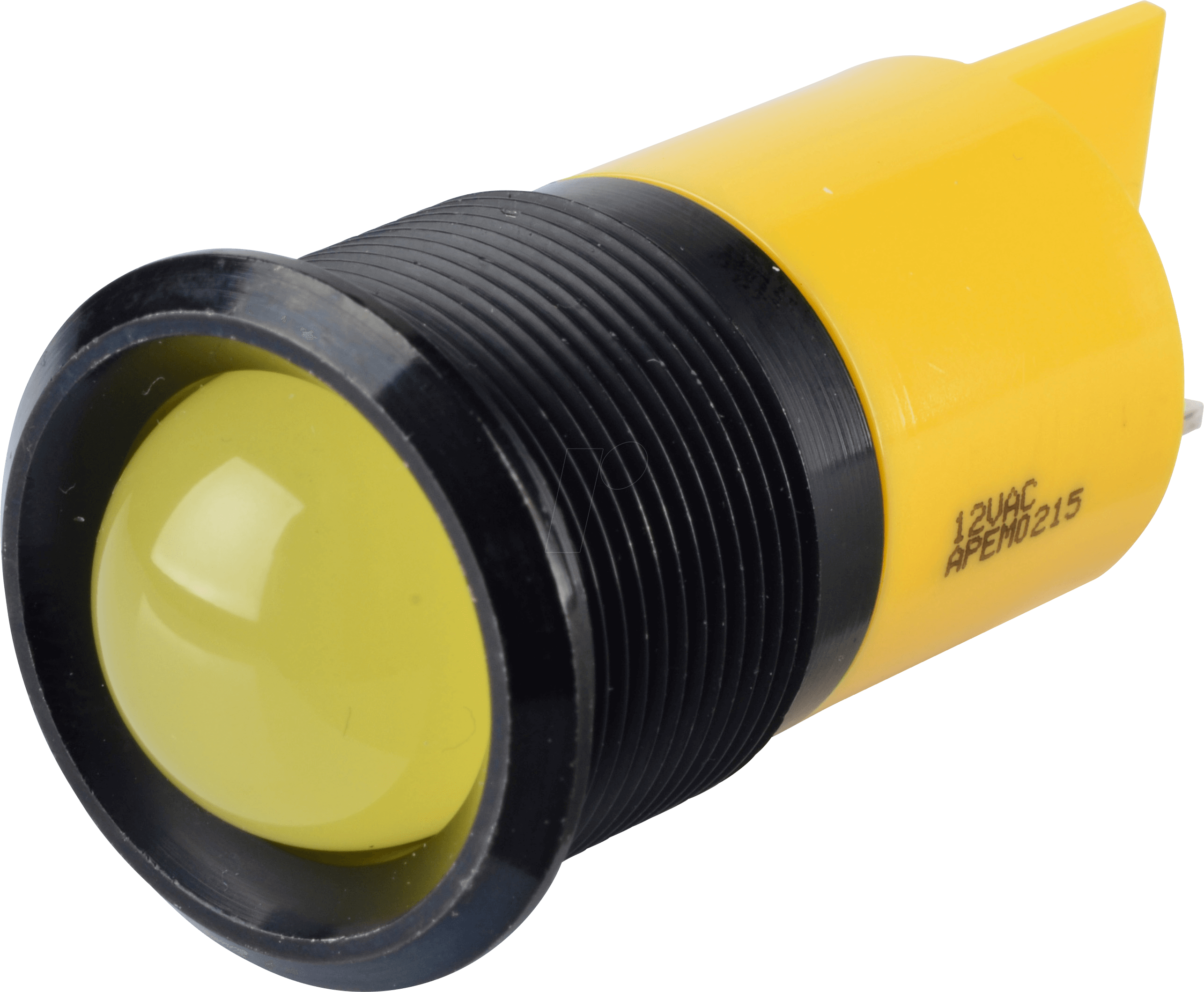 APM Q22P1B Y12AE - LED-Signalleuchte, gelb, 12 V, Ø 22 mm, vorstehend, FASTON