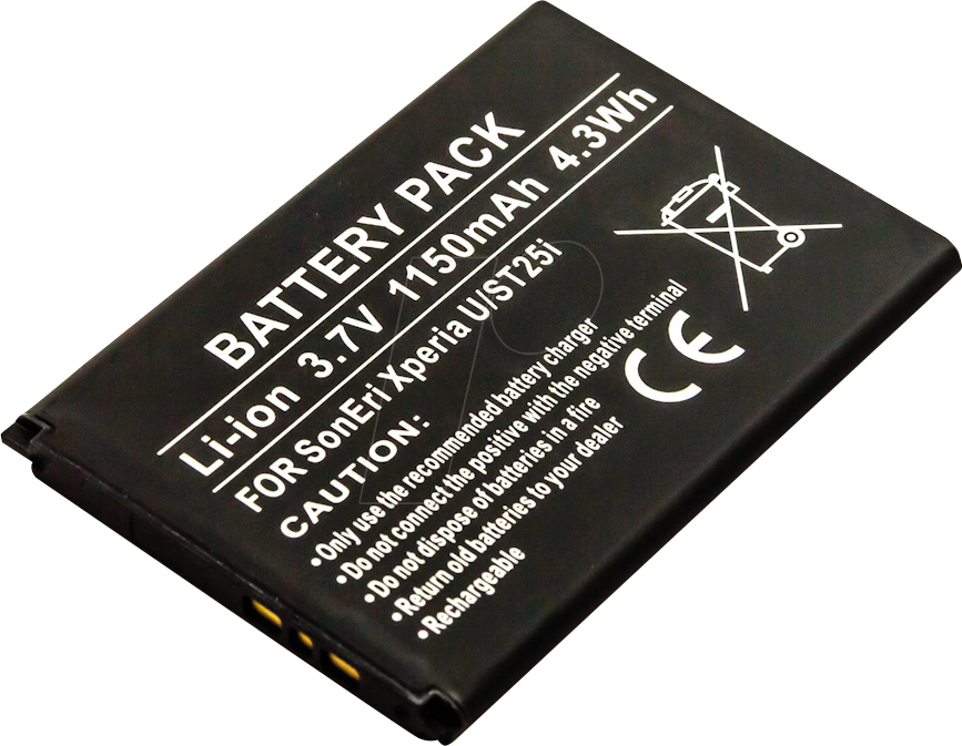 AKKU 10464 - Smartphone-Akku für Sony Ericsson-Geräte, Li-Ion, 1150 mAh