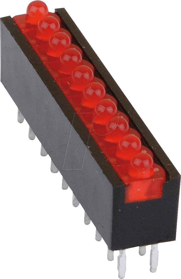 MEN RTZ 2100R - 10-fach LED-Array, rot, Ø 2mm, stehend