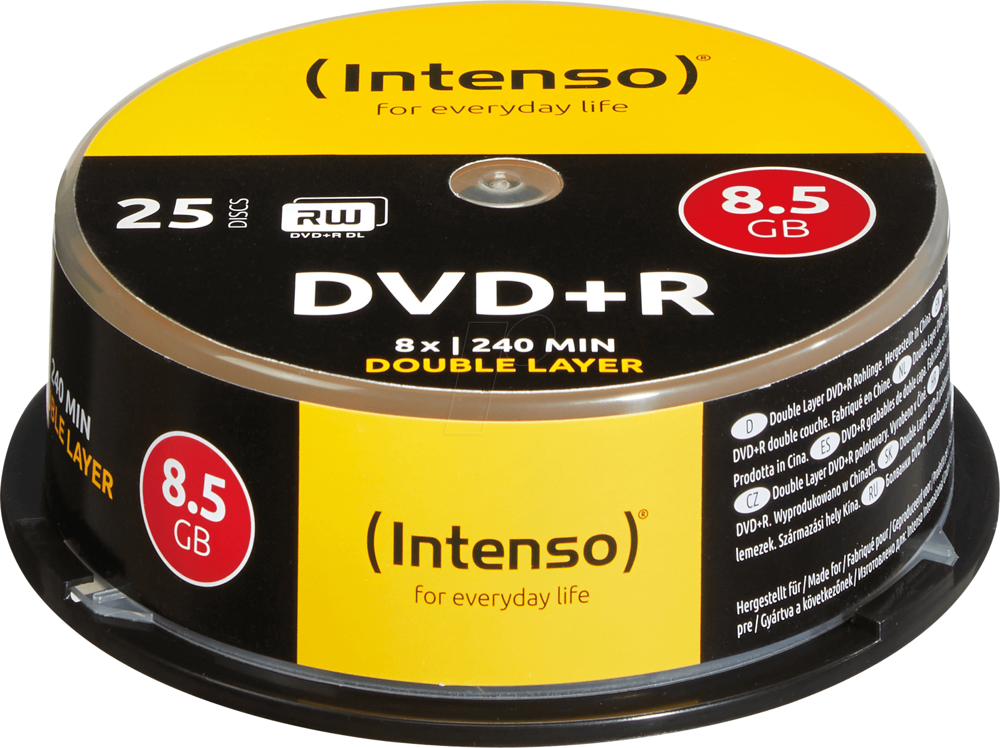 DVD+R8,5 INT25 - Intenso DVD+R 8,5GB, 25er Pack, DoubleLayer