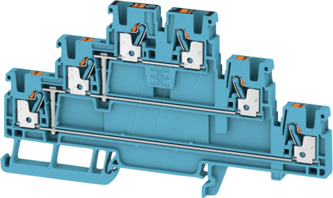 A3T 2.5 VL BL - Durchgangsklemme Klippon® Connect, A-Serie blau