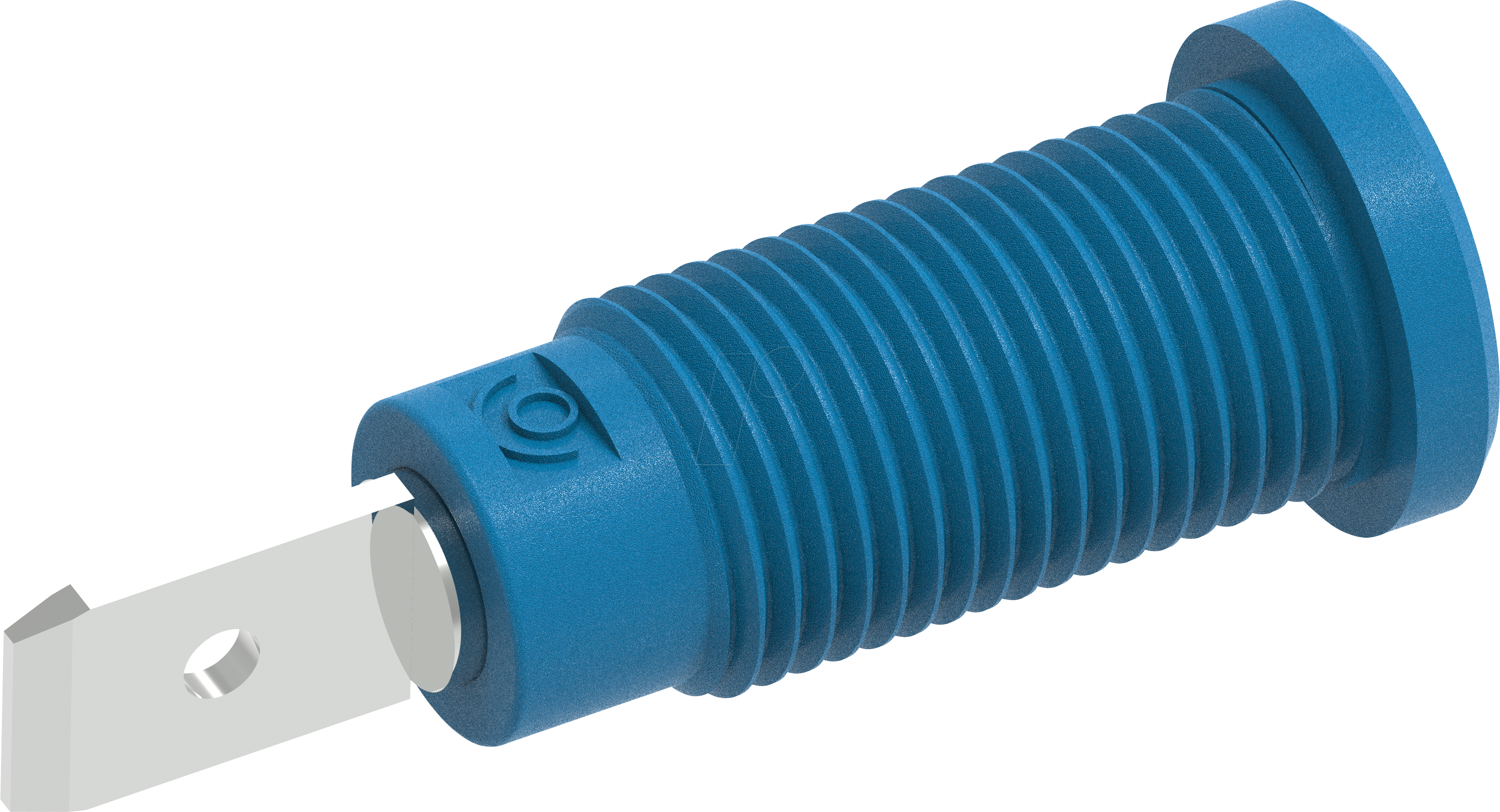 PJP 228-2-C-BL - Sicherheits-Bananenbuchse, 2 mm, M10, blau