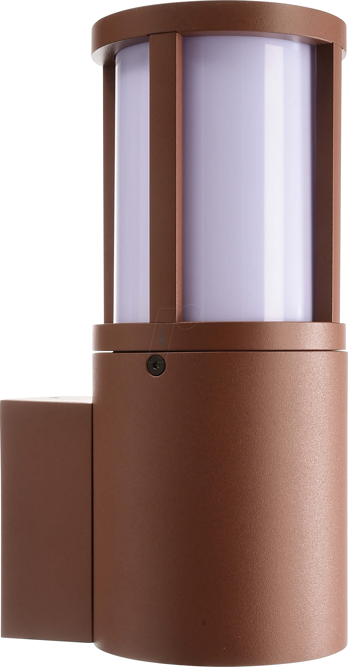 DEKO 731156 - Wandaufbauleuchte, Facado II rund opal, 1x E28, Rost