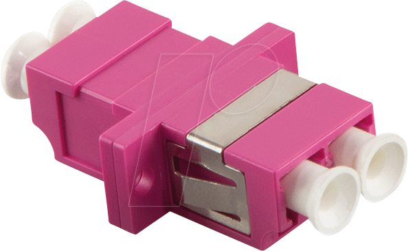 LOGILINK FA02LC8 - LWL Kupplung, LC / LC, 12 Stück, mit Flansch, violet