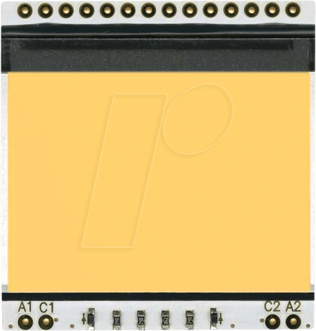 EA LED39X41-A - LED-Beleuchtung für EA DOGS102-6, 36 x 26 mm, amber
