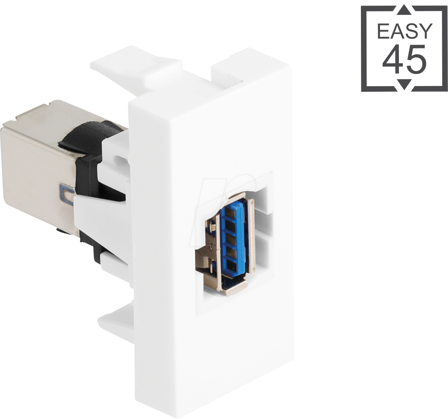 DELOCK 90910 - Easy 45 USB 5 GBit/s Typ-A Buchse zu USB Typ-B Buchse