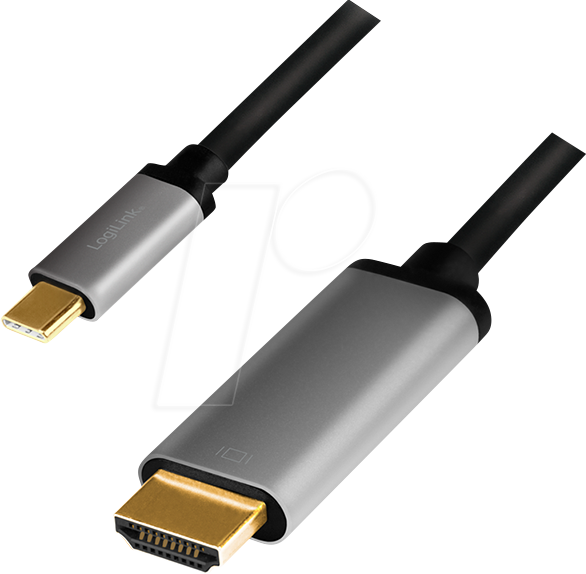 LOGILINK CUA0101 - Adapterkabel USB Type-C > HDMI, 4K@60 Hz, 1,8 m