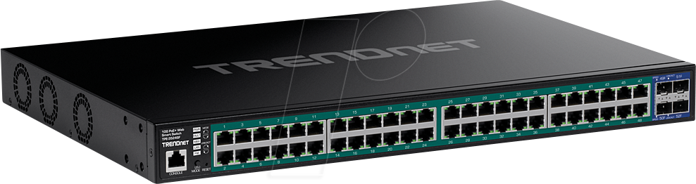 TRN TPE-3524SF - Switch, 52-Port, Gigabit Ethernet, PoE+, SFP+