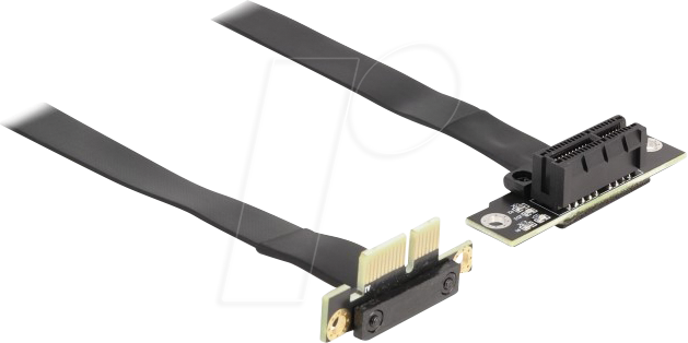 DELOCK 88043 - Riser Karte, PCIe x1 90° > PCIe x1 90°, 60 cm Kabel