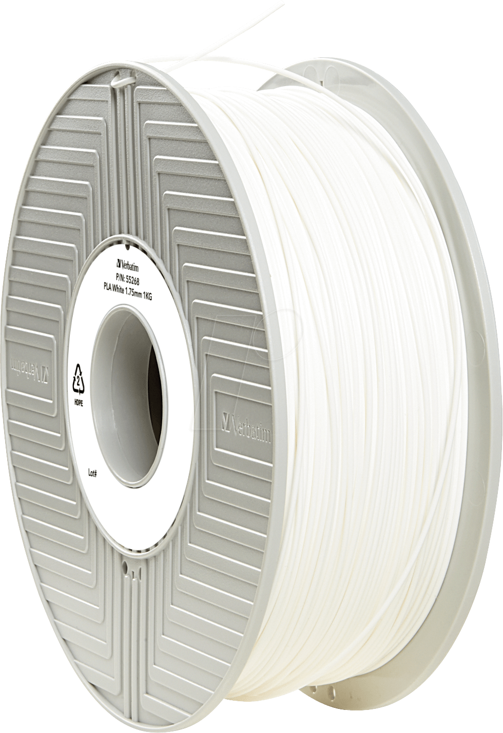 VERBATIM 55315 - Filament, PLA, weiß, 1,75 mm, 1 kg