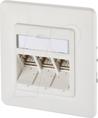 BTR 130B12D31002 - CAT.6A modul 3 Port 270°M UP reinweiß